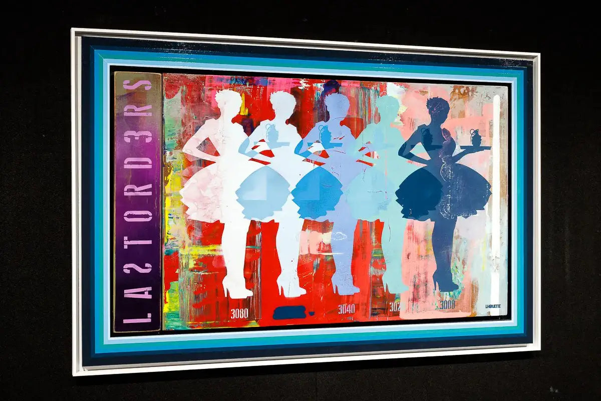 Last Orders - (Ghosted - Blues) - SOLD by artist Lhouette - Wyecliffe Galleries