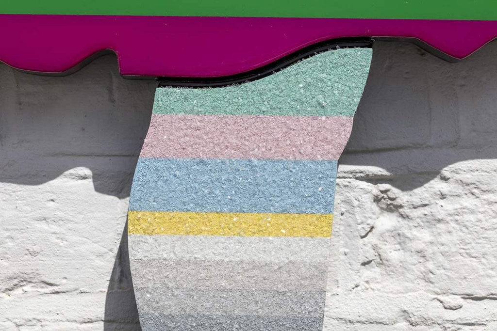 Last Orders Miniature Striped Khaki - Original Wall Sculpture - SOLD by artist Lhouette - Wyecliffe Galleries