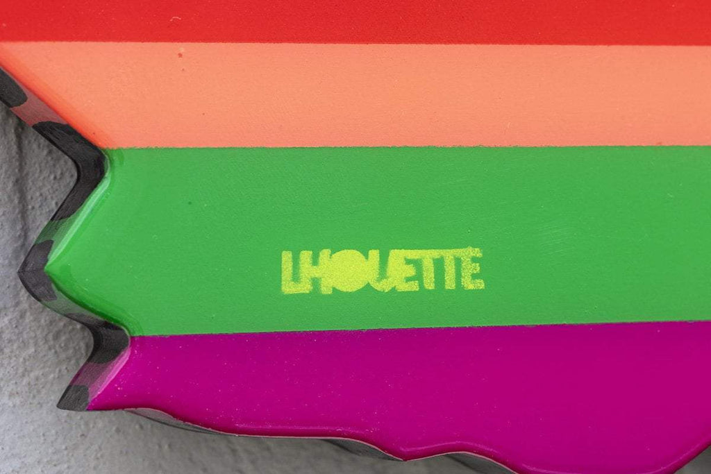 Last Orders Miniature Striped Khaki - Original Wall Sculpture - SOLD by artist Lhouette - Wyecliffe Galleries