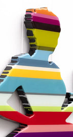 Last Orders Miniature Striped ( Gloss Resin ) - Original Wall Sculpture - SOLD by artist Lhouette - Wyecliffe Galleries