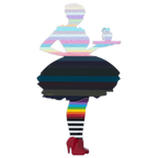 Last Orders Miniature Wall Sculpture Light & Dark Striped - Original - SOLD by artist Lhouette - Wyecliffe Galleries