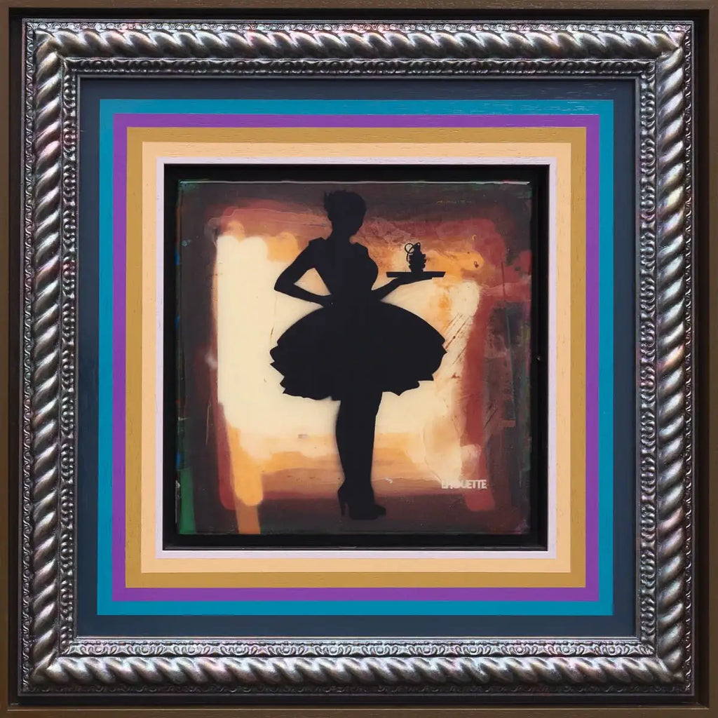 Last Orders Mixer - Creme Orange - Original - SOLD by artist Lhouette - Wyecliffe Galleries