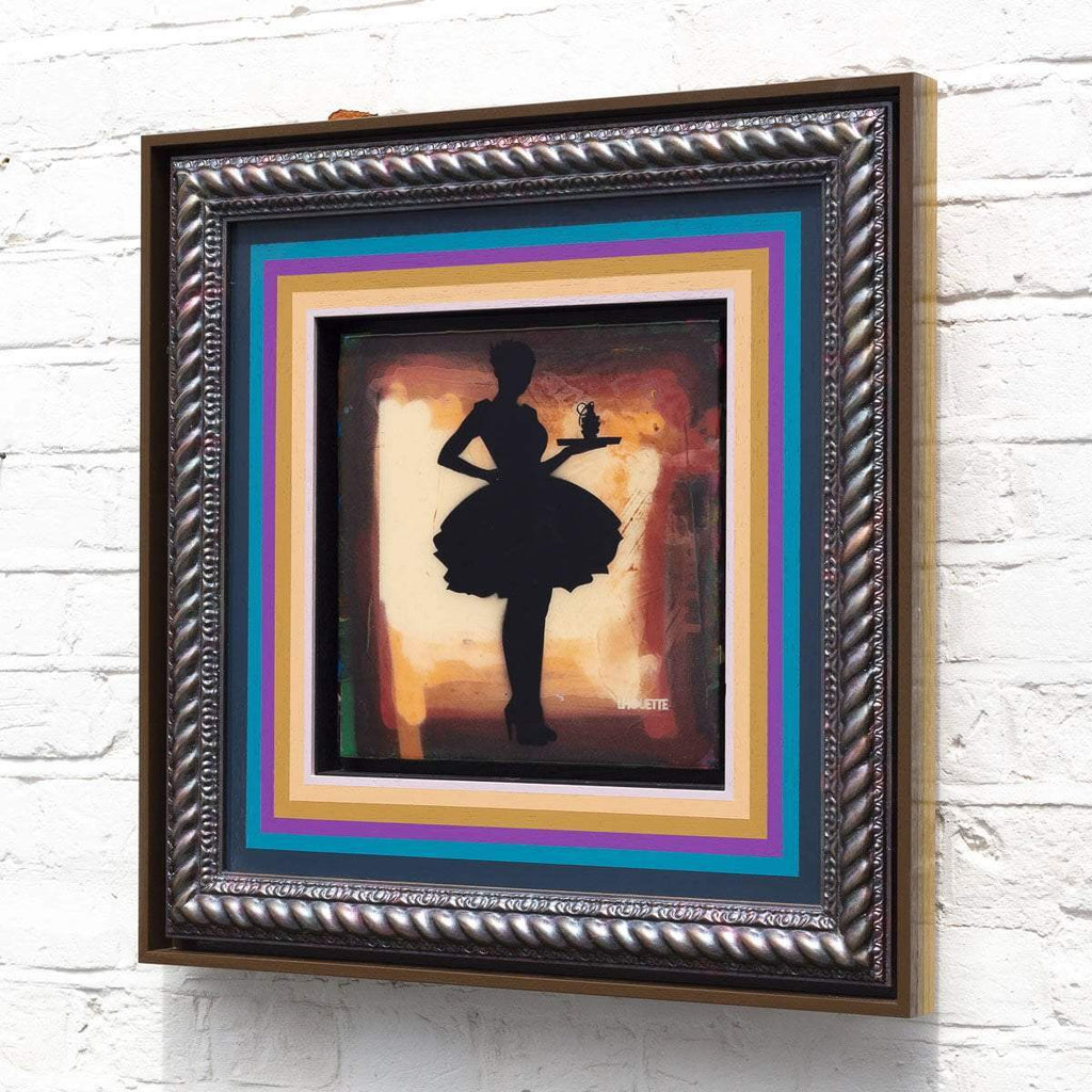 Last Orders Mixer - Creme Orange - Original - SOLD by artist Lhouette - Wyecliffe Galleries