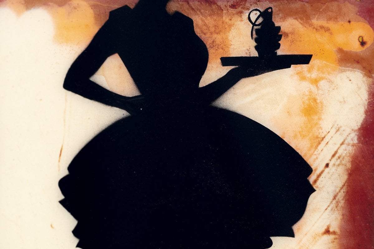 Last Orders Mixer - Creme Orange - Original - SOLD by artist Lhouette - Wyecliffe Galleries