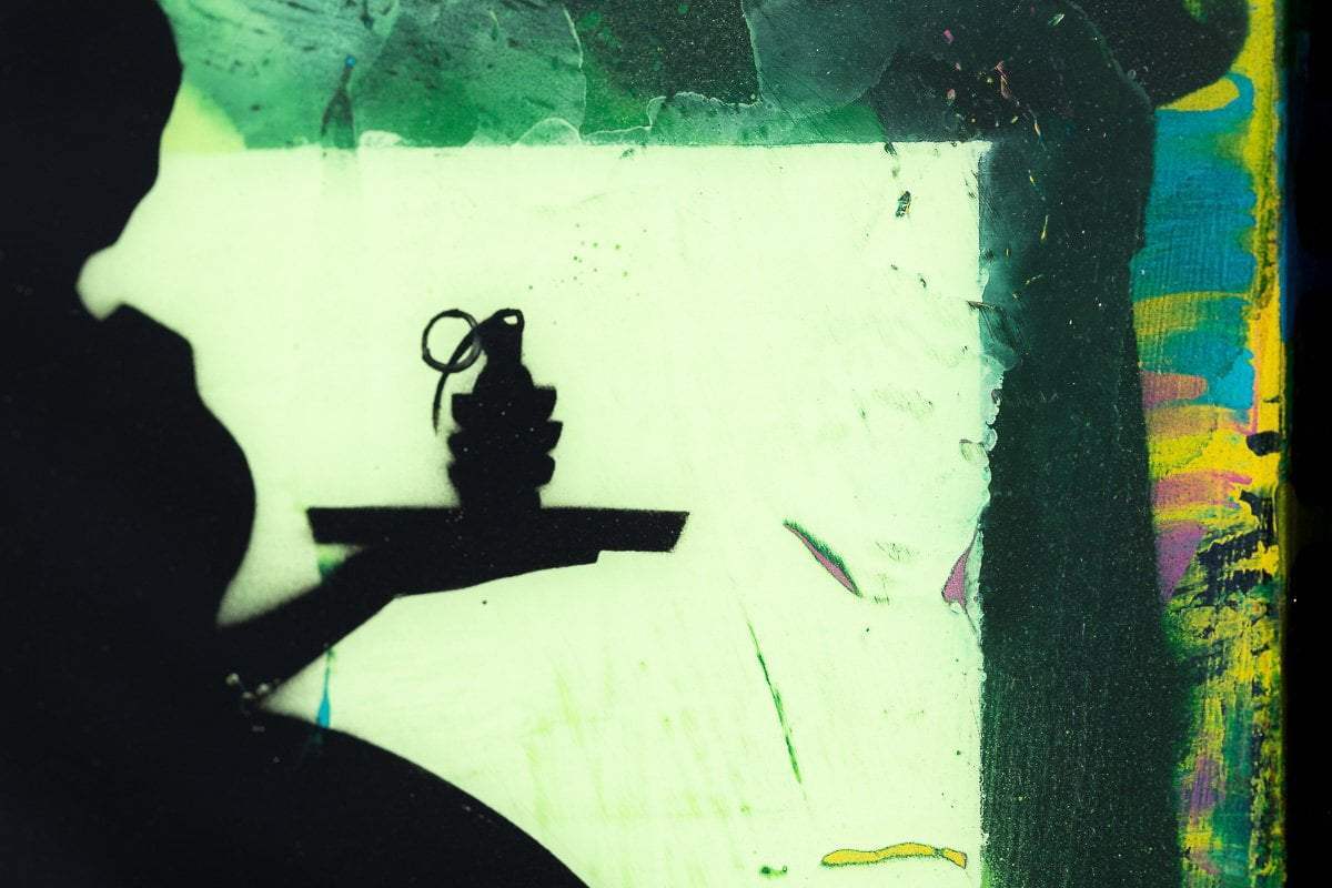 Last Orders Mixer (Fern Green) - Original by artist Lhouette - Wyecliffe Galleries