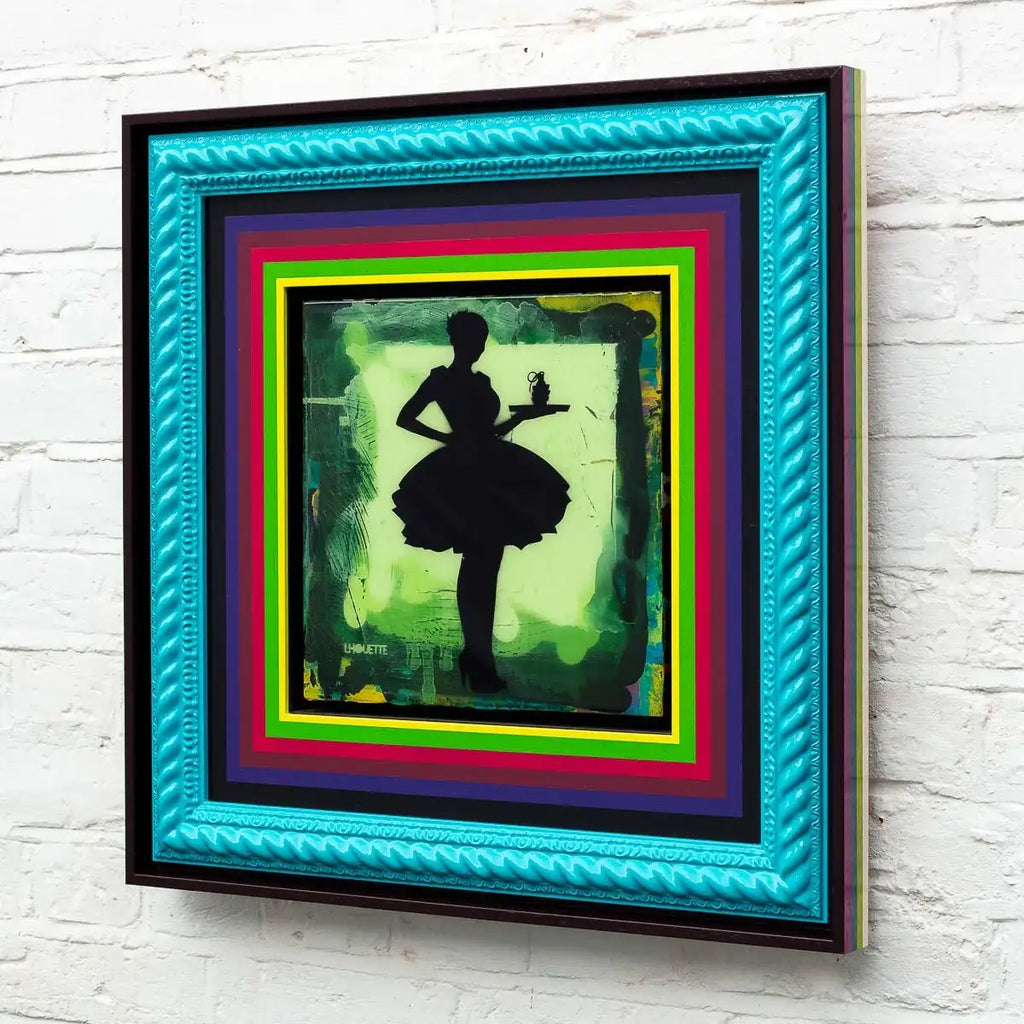 Last Orders Mixer (Fern Green) - Original by artist Lhouette - Wyecliffe Galleries