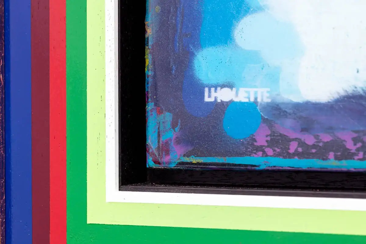 Last Orders Mixer - Fresh Blue - Original - SOLD by artist Lhouette - Wyecliffe Galleries