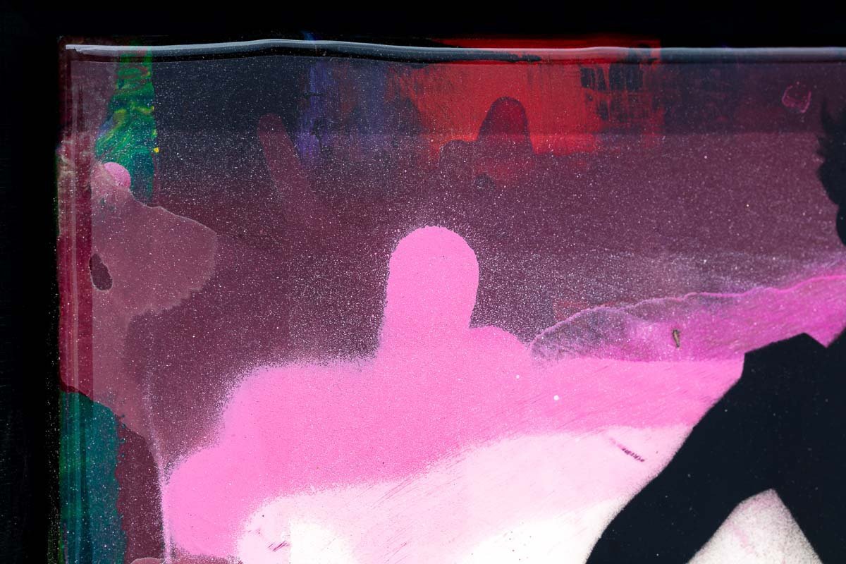 Last Orders Mixer - Frozen Raspberry - Original - SOLD Lhouette Framed