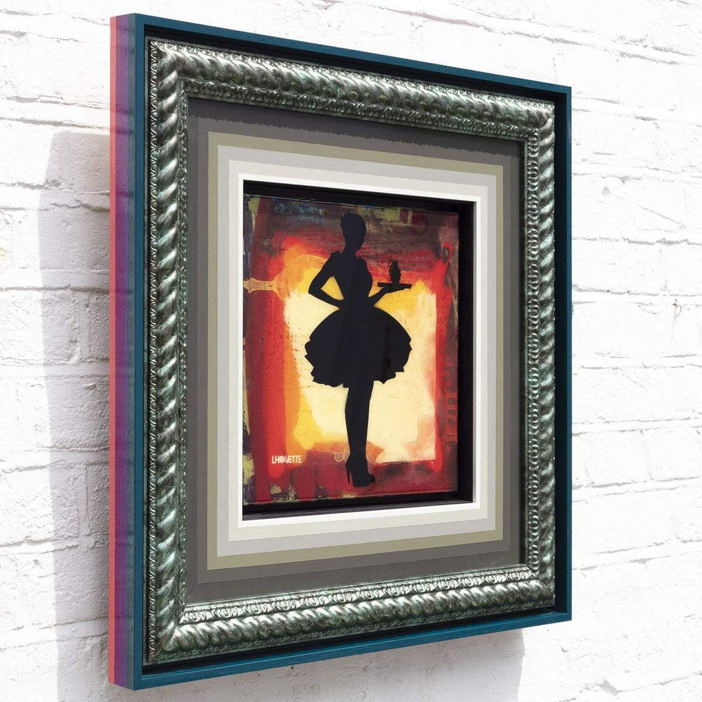 Last Orders Mixer - Golden Yellow - Original - SOLD by artist Lhouette - Wyecliffe Galleries