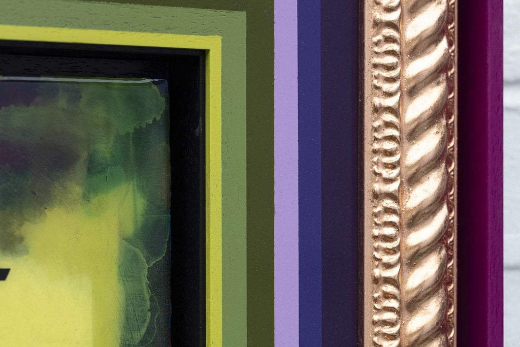 Last Orders Mixer - Lime Green - Original - SOLD by artist Lhouette - Wyecliffe Galleries