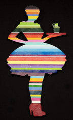 Last Orders Striped - Sculpture - SOLD by artist Lhouette - Wyecliffe Galleries