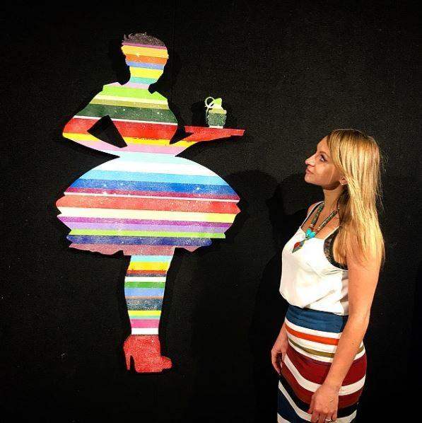 Last Orders Striped - Sculpture - SOLD by artist Lhouette - Wyecliffe Galleries