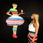 Last Orders Striped - Sculpture - SOLD by artist Lhouette - Wyecliffe Galleries