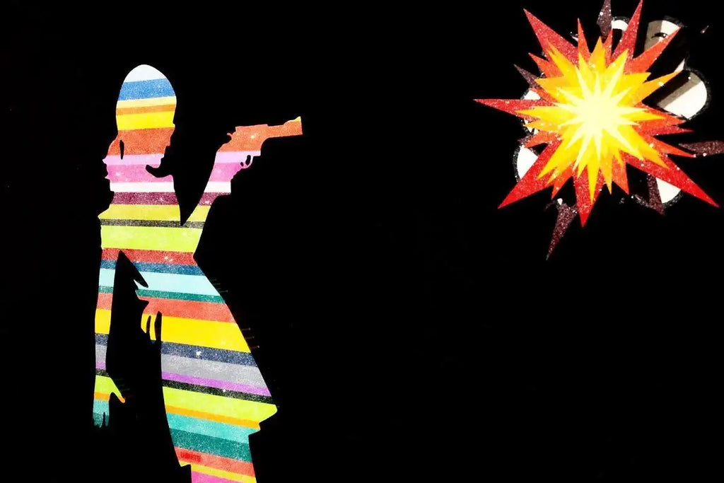 Little Miss Sunshine Diamond Dust - Original - SOLD by artist Lhouette - Wyecliffe Galleries