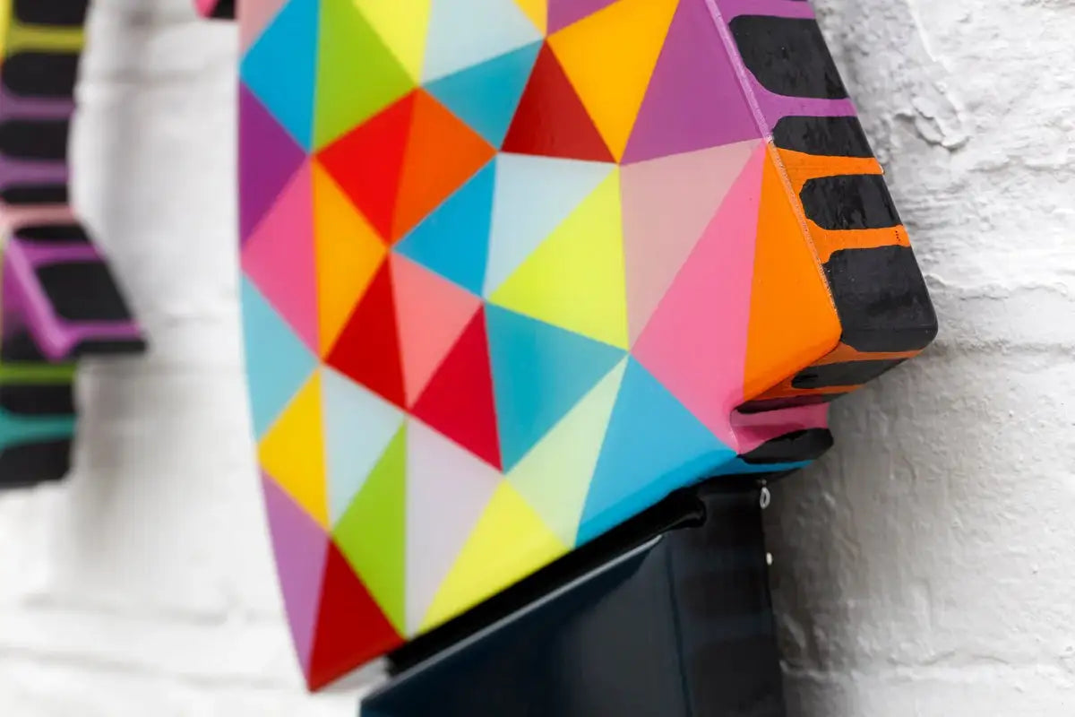 Little Miss Sunshine Floral - Geometric Miniature Wall Sculpture - SOLD by artist Lhouette - Wyecliffe Galleries