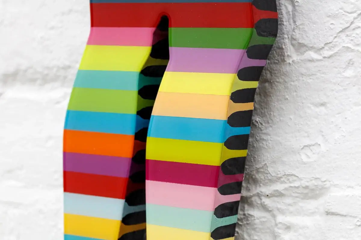 Little Miss Sunshine Floral - Geometric Miniature Wall Sculpture - SOLD by artist Lhouette - Wyecliffe Galleries