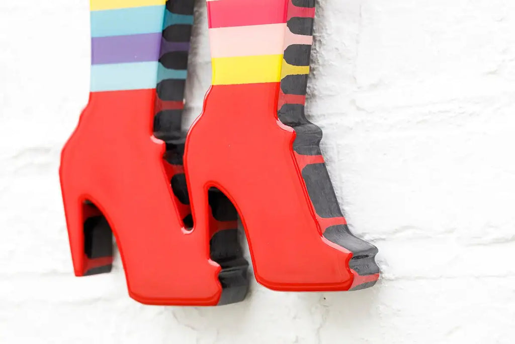 Little Miss Sunshine Floral - Geometric Miniature Wall Sculpture - SOLD by artist Lhouette - Wyecliffe Galleries