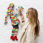 Little Miss Sunshine - Flowers and Geo - Original Wall Sculpture - SOLD by artist Lhouette - Wyecliffe Galleries