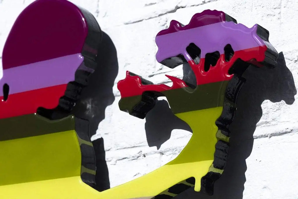 Little Miss Sunshine Flowers - Original Wall Sculpture - SOLD by artist Lhouette - Wyecliffe Galleries