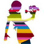 Little Miss Sunshine Flowers - Original Wall Sculpture - SOLD by artist Lhouette - Wyecliffe Galleries