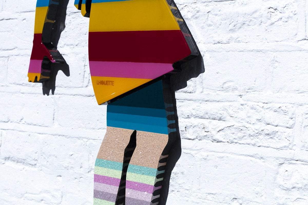 Little Miss Sunshine Flowers - Original Wall Sculpture - SOLD by artist Lhouette - Wyecliffe Galleries