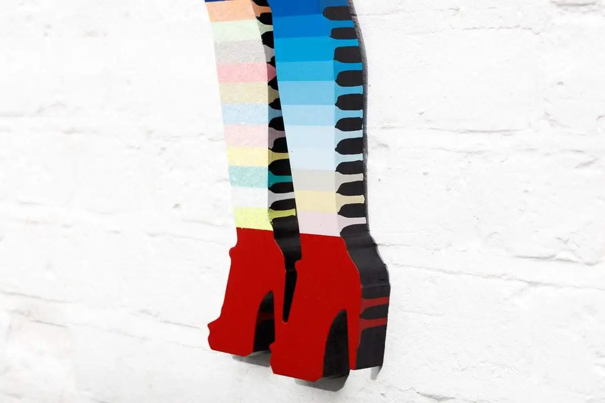 Little Miss Sunshine Geo Matte - Original Wall Sculpture - SOLD by artist Lhouette - Wyecliffe Galleries