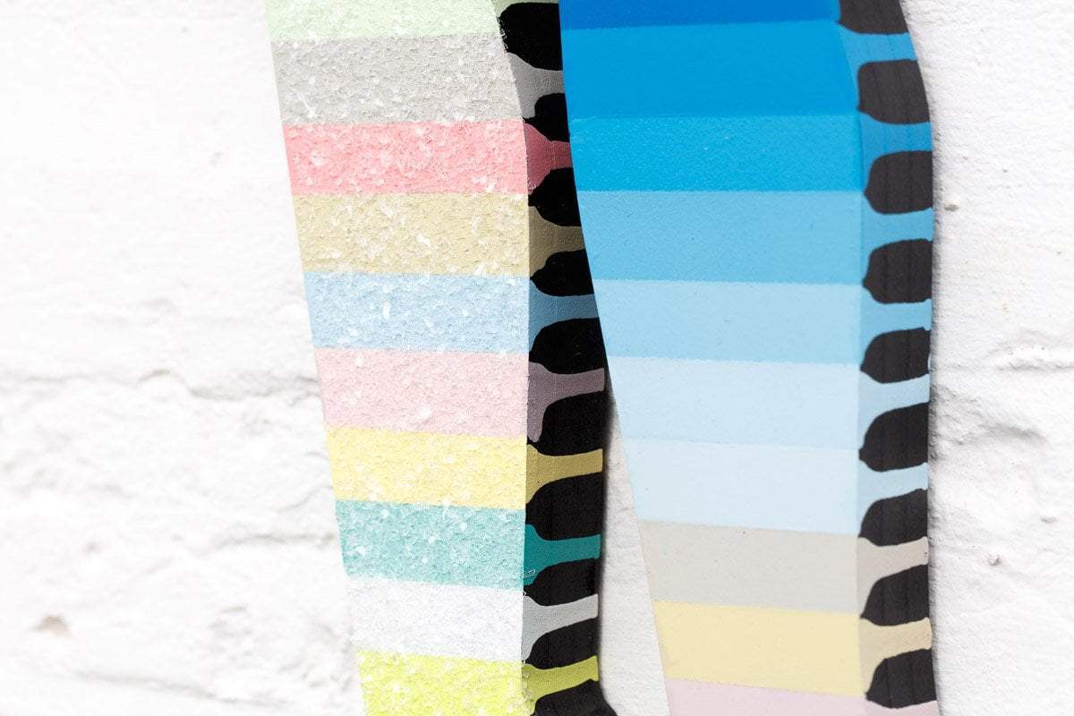 Little Miss Sunshine Geo Matte - Original Wall Sculpture - SOLD by artist Lhouette - Wyecliffe Galleries