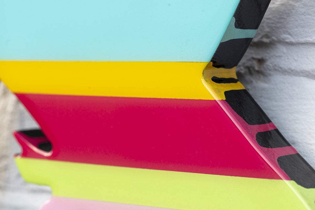 Little Miss Sunshine Striped - Two Part Wall Sculpture - Original - SOLD by artist Lhouette - Wyecliffe Galleries