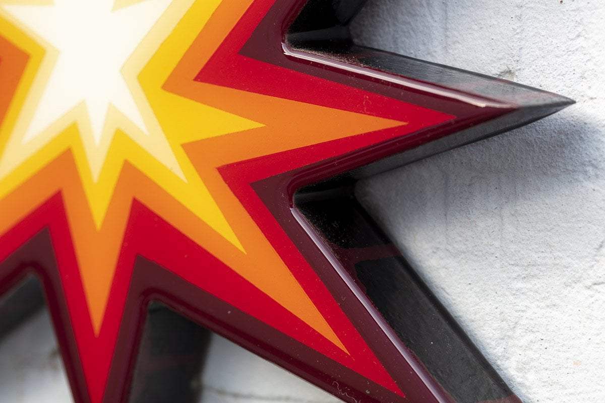 Little Miss Sunshine Striped - Two Part Wall Sculpture - Original - SOLD by artist Lhouette - Wyecliffe Galleries