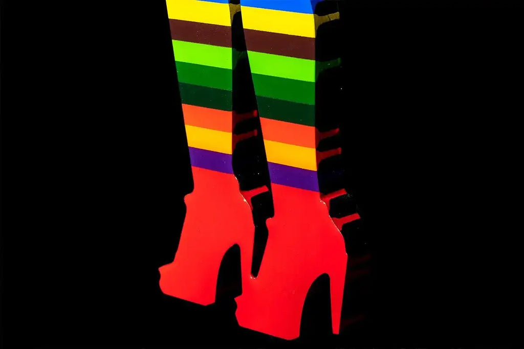 Little Miss Sunshine Pastel Geometric - Original Wall Sculpture - SOLD by artist Lhouette - Wyecliffe Galleries