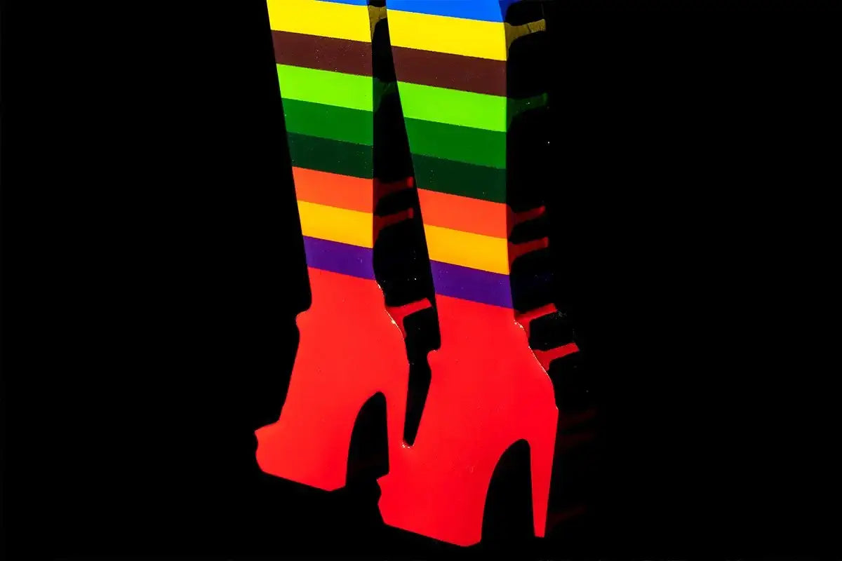 Little Miss Sunshine Pastel Geometric - Original Wall Sculpture - SOLD by artist Lhouette - Wyecliffe Galleries