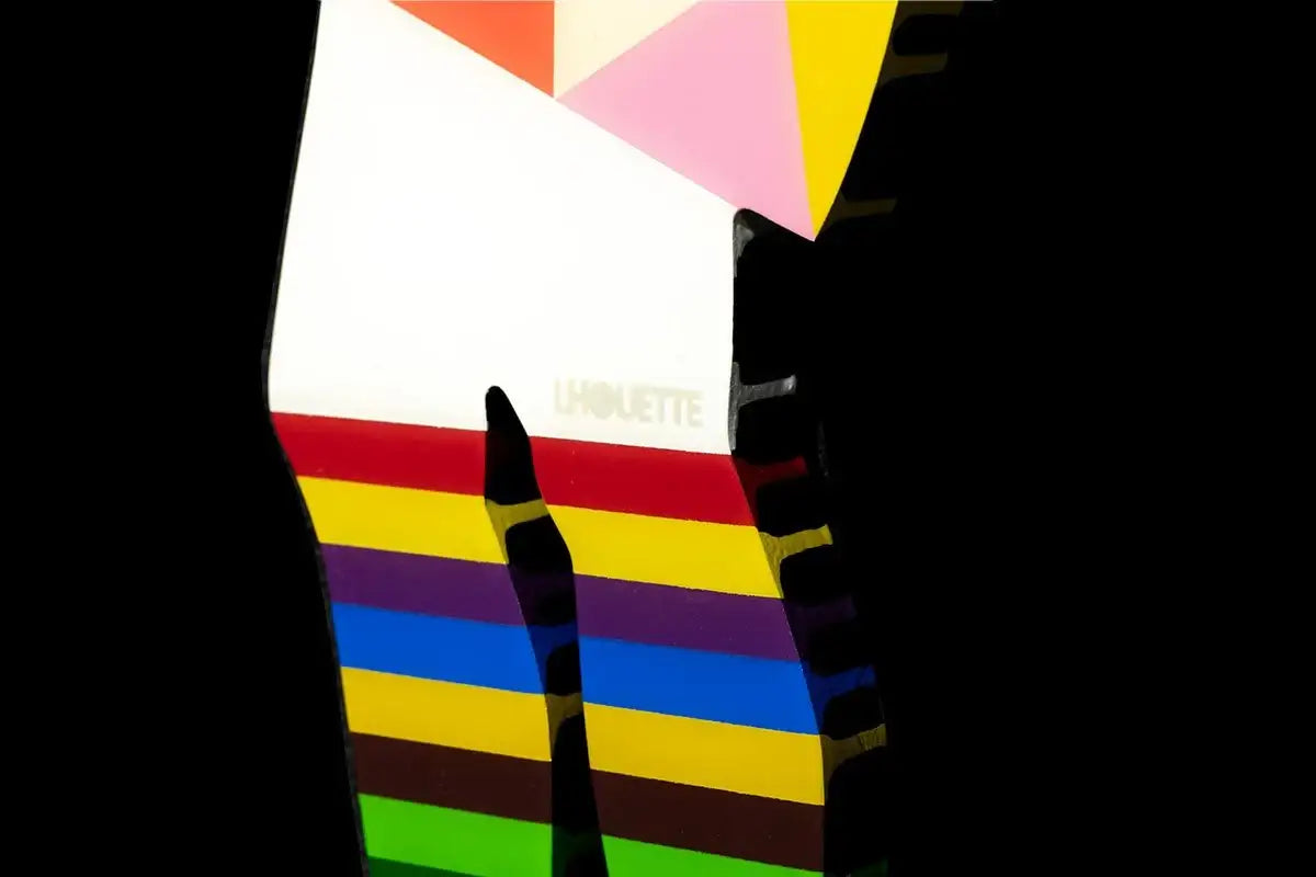 Little Miss Sunshine Pastel Geometric - Original Wall Sculpture - SOLD by artist Lhouette - Wyecliffe Galleries