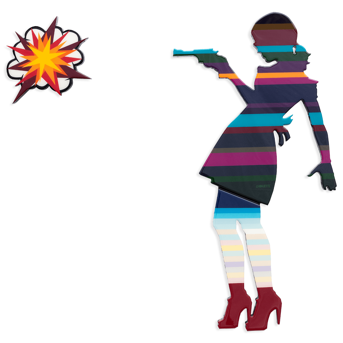 Little Miss Sunshine Mini - Multi Stripes Lhouette Loose