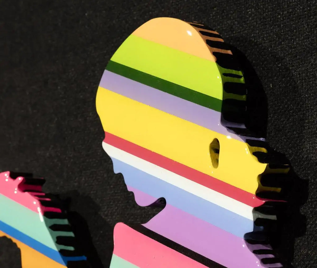 Little Miss Sunshine Sculpture (Gloss Resin) - Original Wall Sculpture - SOLD by artist Lhouette - Wyecliffe Galleries