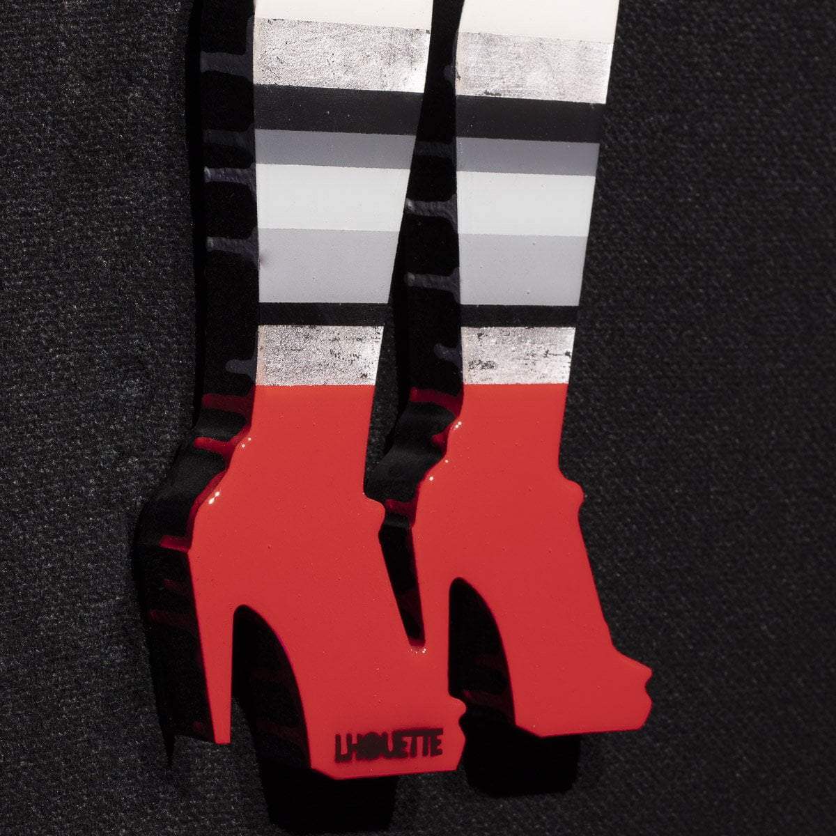 Little Miss Sunshine Miniature - Rainbow Geometric - Original Wall Sculpture - SOLD by artist Lhouette - Wyecliffe Galleries