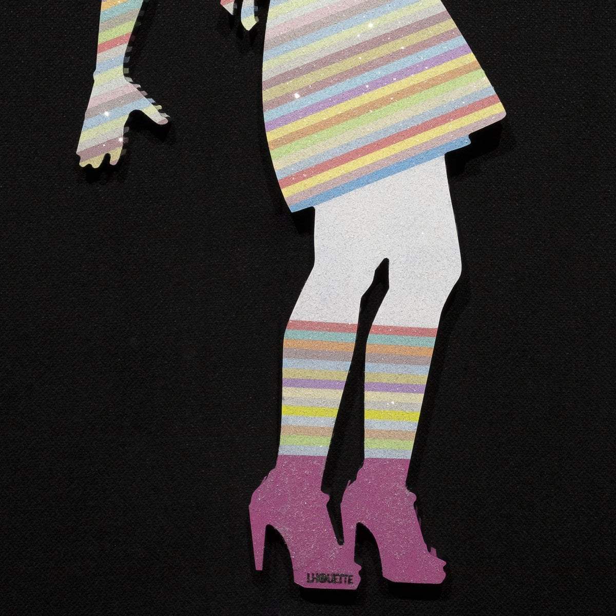 Little Miss Sunshine Miniature - Pastel - Original Wall Sculpture - SOLD by artist Lhouette - Wyecliffe Galleries