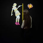 Little Miss Sunshine Miniature - Pastel - Original Wall Sculpture - SOLD by artist Lhouette - Wyecliffe Galleries