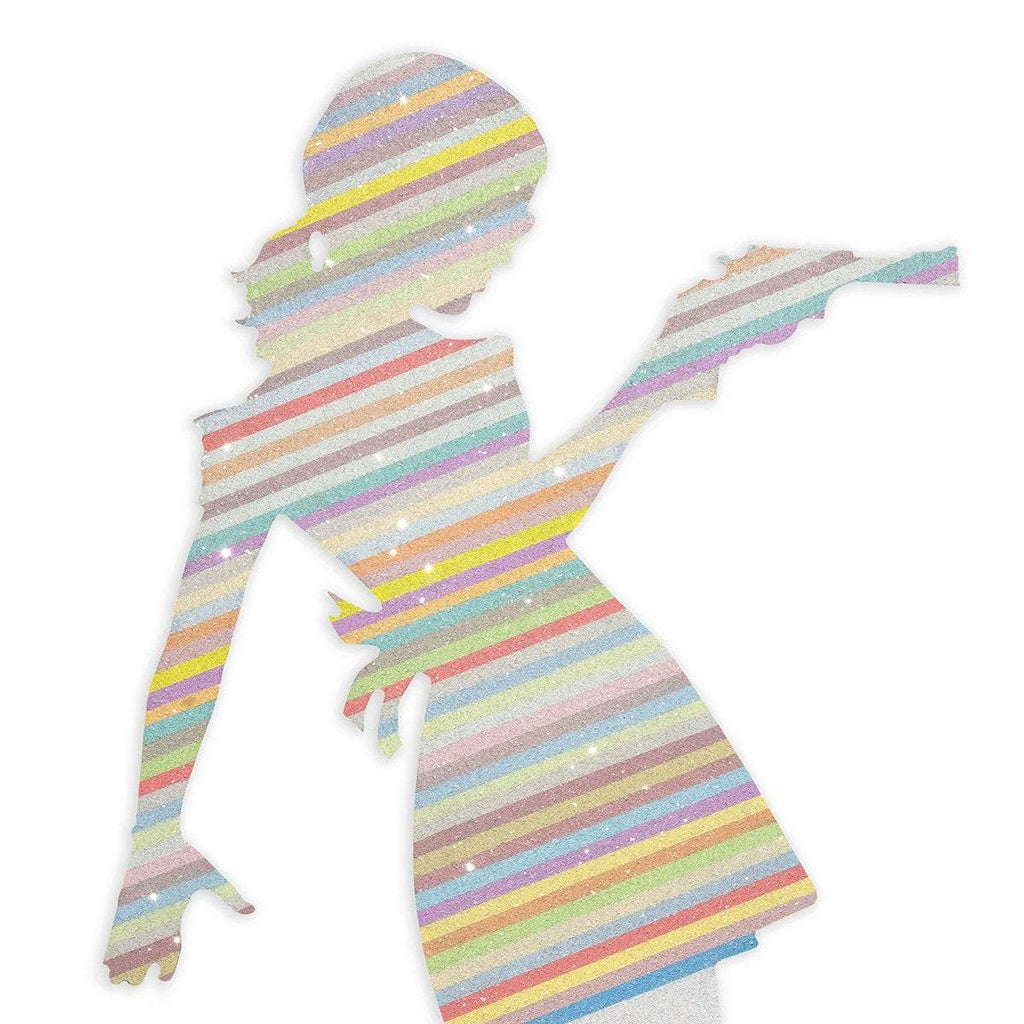 Little Miss Sunshine Miniature - Pastel - Original Wall Sculpture - SOLD by artist Lhouette - Wyecliffe Galleries