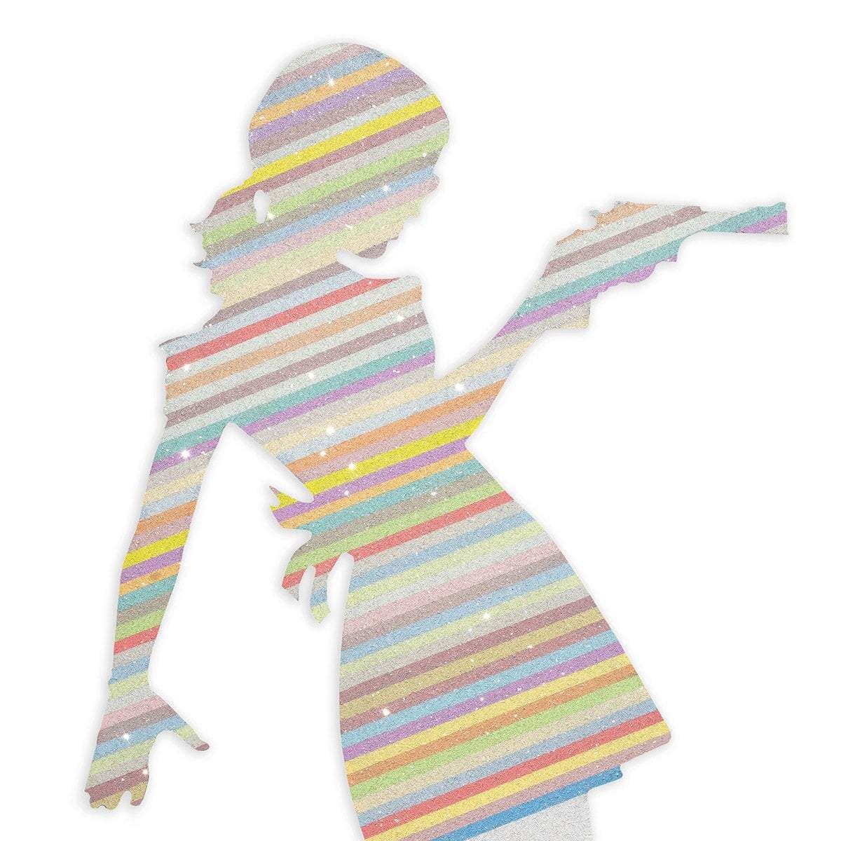 Little Miss Sunshine Miniature - Pastel - Original Wall Sculpture - SOLD by artist Lhouette - Wyecliffe Galleries