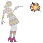 Little Miss Sunshine Miniature - Pastel - Original Wall Sculpture - SOLD by artist Lhouette - Wyecliffe Galleries