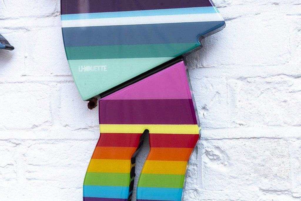 Little Miss Sunshine Miniature Two Part Wall Sculpture - Original - SOLD by artist Lhouette - Wyecliffe Galleries