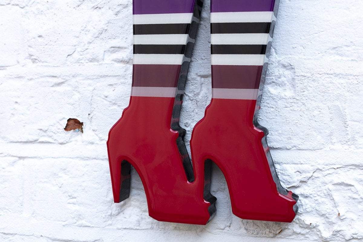 Little Miss Sunshine Miniature Two Part Wall Sculpture - Original - SOLD by artist Lhouette - Wyecliffe Galleries