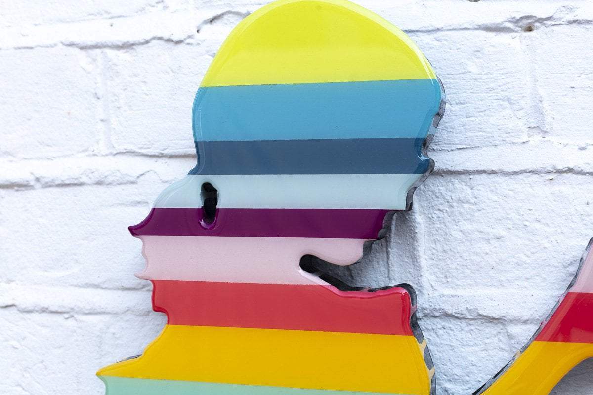 Little Miss Sunshine Miniature Two Part Wall Sculpture - Original - SOLD by artist Lhouette - Wyecliffe Galleries