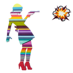 Little Miss Sunshine Miniature Two Part Wall Sculpture - Original - SOLD by artist Lhouette - Wyecliffe Galleries