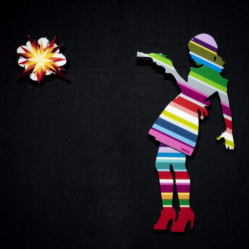 Little Miss Sunshine Miniature - Original Wall Sculpture - SOLD by artist Lhouette - Wyecliffe Galleries