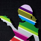 Little Miss Sunshine Miniature - Original Wall Sculpture - SOLD by artist Lhouette - Wyecliffe Galleries