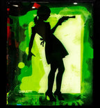 Little Miss Sunshine Mixer - Fern Green - SOLD by artist Lhouette - Wyecliffe Galleries