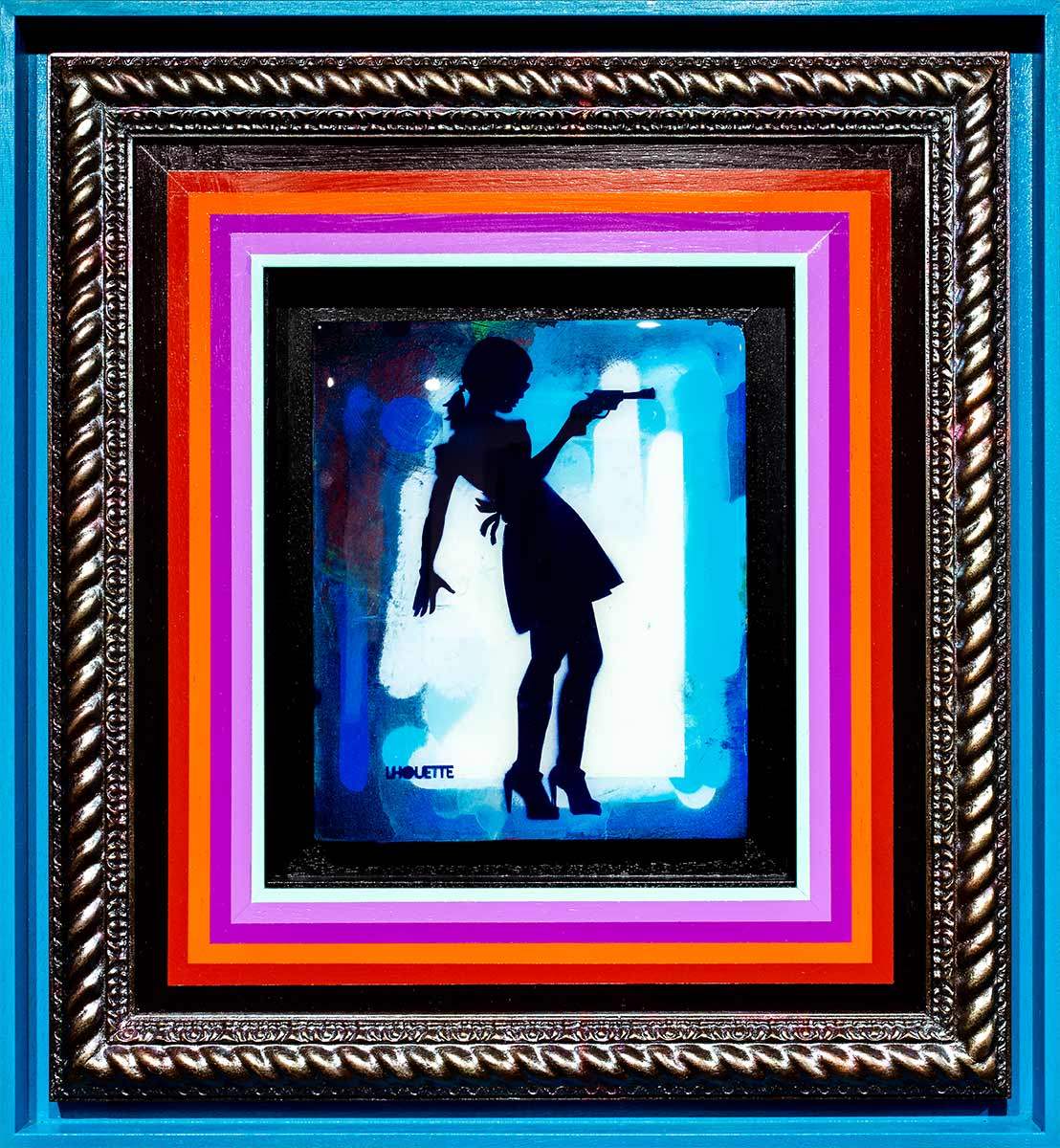 Little Miss Sunshine Mixer - Signal Blue - SOLD by artist Lhouette - Wyecliffe Galleries