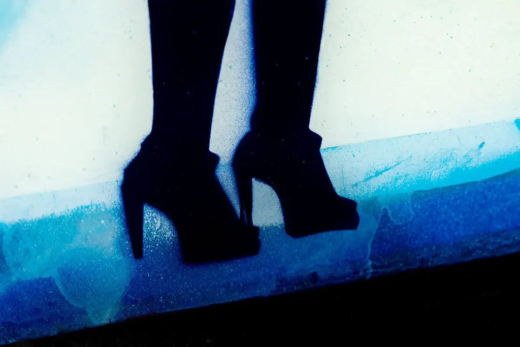 Little Miss Sunshine Mixer - Signal Blue - SOLD by artist Lhouette - Wyecliffe Galleries