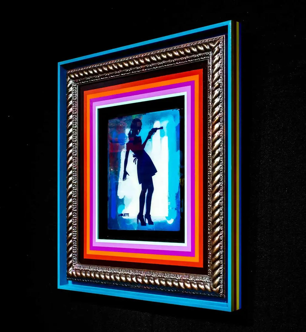 Little Miss Sunshine Mixer - Signal Blue - SOLD by artist Lhouette - Wyecliffe Galleries